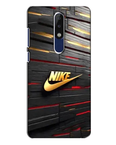 Чехол для Nokia 5.1 Plus (X5) с картинкой «Золотой Nike на металле» Чехол для Nokia 5.1 Plus (X5) с картинкой «Золотой Nike на металле»