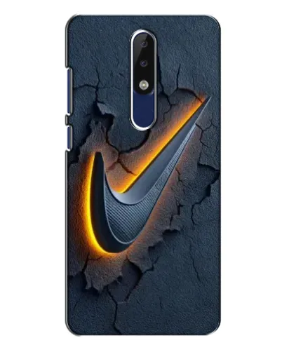 Чехол для Nokia 5.1 Plus (X5) с картинкой «Объемный логотип Найк» Чехол для Nokia 5.1 Plus (X5) с картинкой «Объемный логотип Найк»