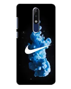 Чехол для Nokia 5.1 Plus (X5) с картинкой «Nike и синий дым»