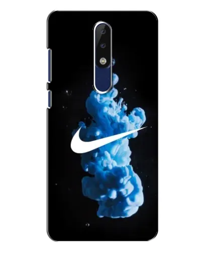 Чехол для Nokia 5.1 Plus (X5) с картинкой «Nike и синий дым» Чехол для Nokia 5.1 Plus (X5) с картинкой «Nike и синий дым»