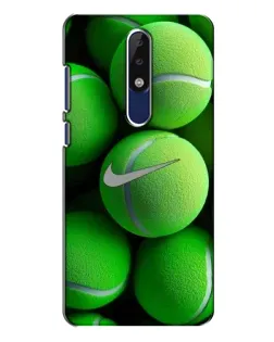 Чехол для Nokia 5.1 Plus (X5) с картинкой «Теннисные мячи Найк»