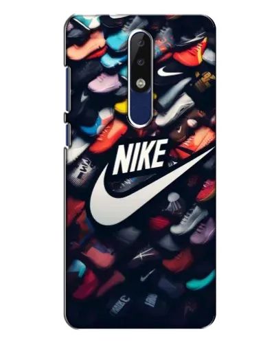 Чехол для Nokia 5.1 Plus (X5) с картинкой «Коллекция кроссовок Nike» Чехол для Nokia 5.1 Plus (X5) с картинкой «Коллекция кроссовок Nike»