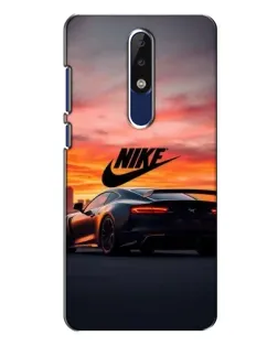 Чехол для Nokia 5.1 Plus (X5) с картинкой «Nike и суперкар»