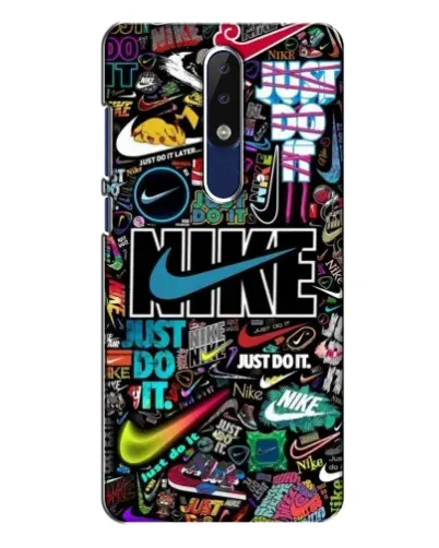 Чехол для Nokia 5.1 Plus (X5) с картинкой «Яркий коллаж Nike» Чехол для Nokia 5.1 Plus (X5) с картинкой «Яркий коллаж Nike»