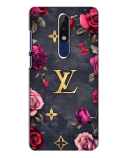 Чохол для Nokia 5.1 Plus (X5) з картинкою «Квітковий Louis Vuitton»