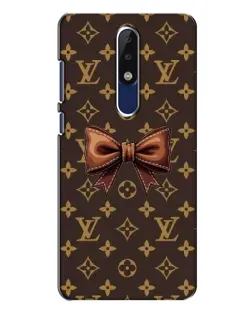 Чехол для Nokia 5.1 Plus (X5) с картинкой «LV с бантом»