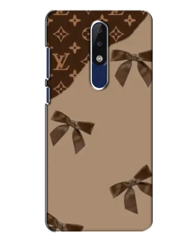 Чехол для Nokia 5.1 Plus (X5) с картинкой «LV — кофейный атлас»