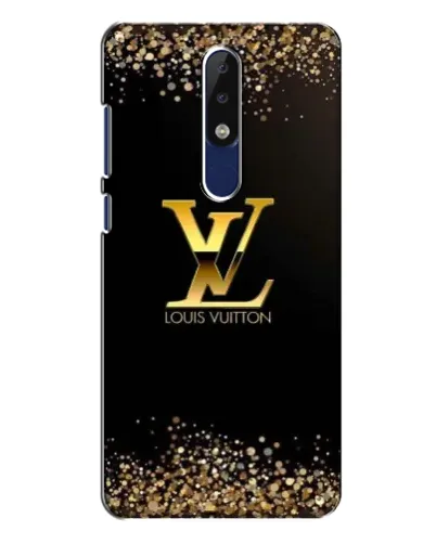 Чехол для Nokia 5.1 Plus (X5) с картинкой «LV — золотые искры»