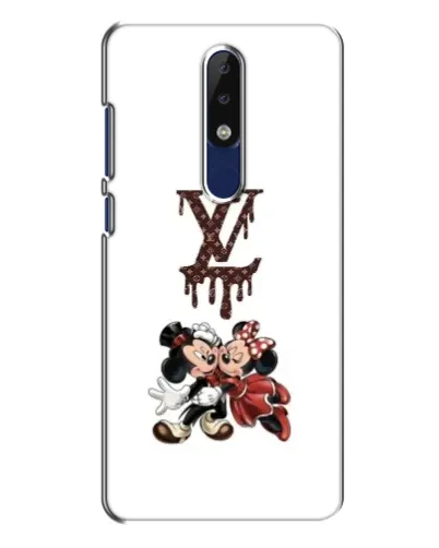 Чехол для Nokia 5.1 Plus (X5) с картинкой «LV и Микки Маус»