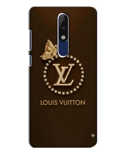 Чехол для Nokia 5.1 Plus (X5) с картинкой «LV — золотая печать»