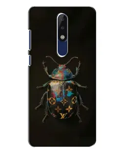 Чехол для Nokia 5.1 Plus (X5) с картинкой «LV — мраморный принт»