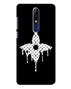 Чехол для Nokia 5.1 Plus (X5) с картинкой «Цветочная монограмма»
