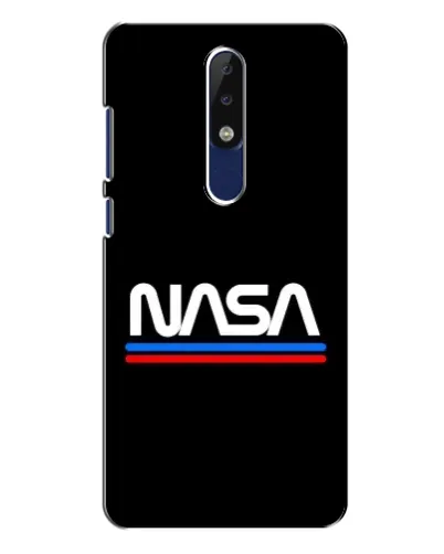 Чехол для Nokia 5.1 Plus (X5) с картинкой «NASA — классика Red Blue» Чехол для Nokia 5.1 Plus (X5) с картинкой «NASA — классика Red Blue»