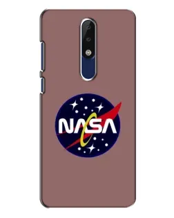 Чехол для Nokia 5.1 Plus (X5) с картинкой «NASA — ретро космос»