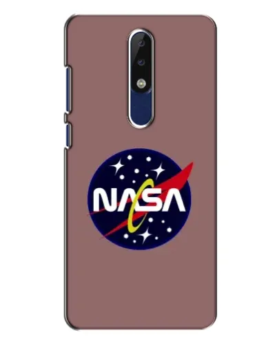 Чехол для Nokia 5.1 Plus (X5) с картинкой «NASA — ретро космос» Чехол для Nokia 5.1 Plus (X5) с картинкой «NASA — ретро космос»