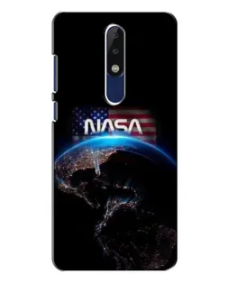 Чехол для Nokia 5.1 Plus (X5) с картинкой «Земля из космоса NASA»
