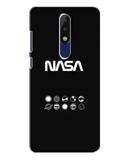 Чехол для Nokia 5.1 Plus (X5) с картинкой «NASA — технический принт»