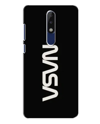 Чехол для Nokia 5.1 Plus (X5) с картинкой «NASA — вертикальный логотип» Чехол для Nokia 5.1 Plus (X5) с картинкой «NASA — вертикальный логотип»