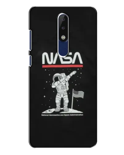 Чехол для Nokia 5.1 Plus (X5) с картинкой «NASA — шагаем по Луне» Чехол для Nokia 5.1 Plus (X5) с картинкой «NASA — шагаем по Луне»