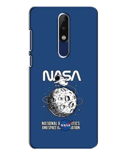 Чехол для Nokia 5.1 Plus (X5) с картинкой «NASA — лунная миссия» Чехол для Nokia 5.1 Plus (X5) с картинкой «NASA — лунная миссия»