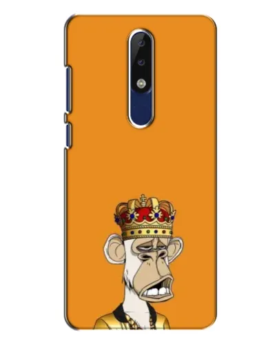 Чехол для Nokia 5.1 Plus (X5) с картинкой «Золотая обезьяна Bored Ape» Чехол для Nokia 5.1 Plus (X5) с картинкой «Золотая обезьяна Bored Ape»