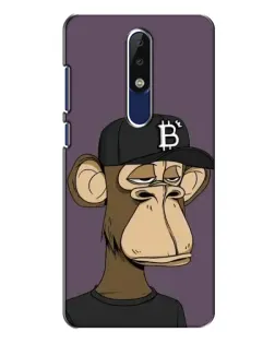 Чехол для Nokia 5.1 Plus (X5) с картинкой «Bored Ape в кепке»