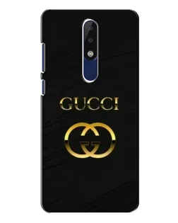 Чохол для Nokia 5.1 Plus (X5) з картинкою «Золотий логотип Gucci»
