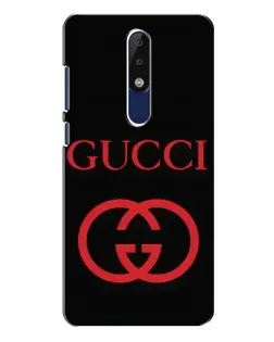 Чохол для Nokia 5.1 Plus (X5) з картинкою «Gucci — червоний логотип»