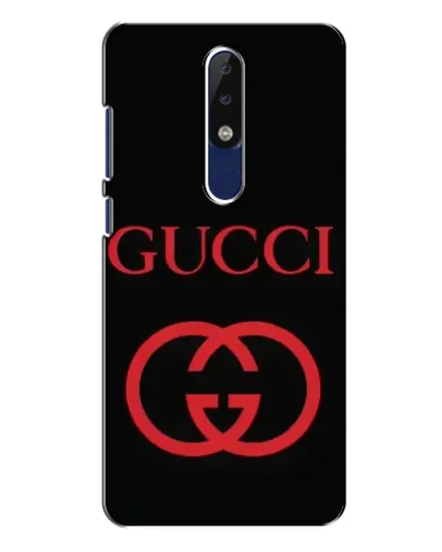 Чохол для Nokia 5.1 Plus (X5) з картинкою «Gucci — червоний логотип»