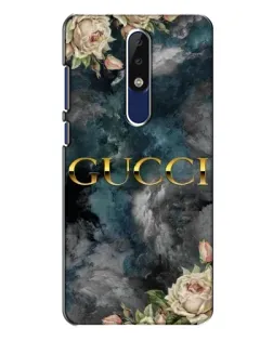Чохол для Nokia 5.1 Plus (X5) з картинкою «Абстрактні квіти Gucci»