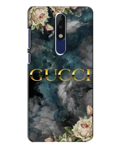 Чохол для Nokia 5.1 Plus (X5) з картинкою «Абстрактні квіти Gucci»