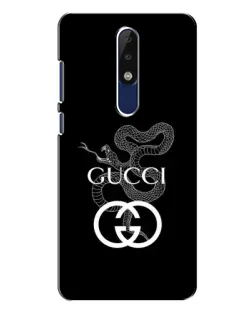 Чохол для Nokia 5.1 Plus (X5) з картинкою «Gucci — срібна змія»