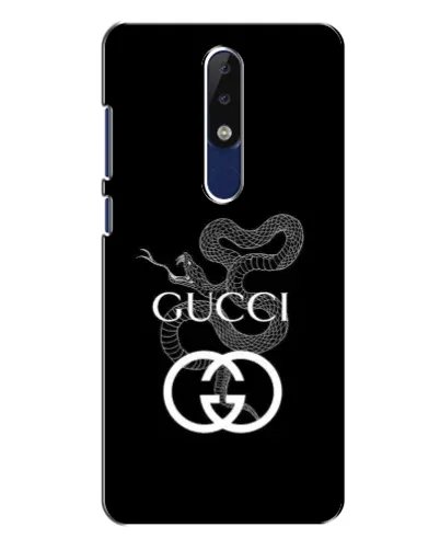 Чохол для Nokia 5.1 Plus (X5) з картинкою «Gucci — срібна змія»