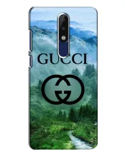 Чохол для Nokia 5.1 Plus (X5) з картинкою «Gucci — гірський пейзаж»