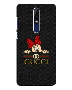 Чохол для Nokia 5.1 Plus (X5) з картинкою «Мінні Маус Gucci — чорний»