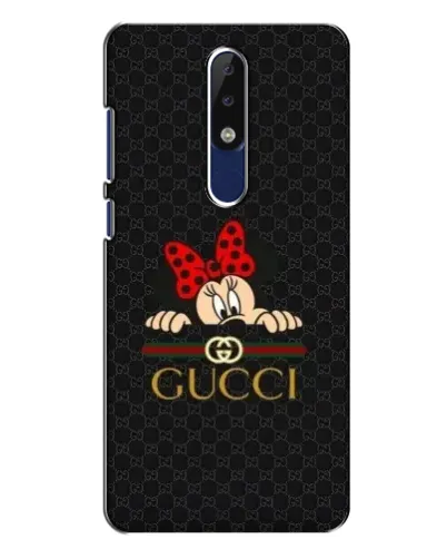 Чохол для Nokia 5.1 Plus (X5) з картинкою «Мінні Маус Gucci — чорний»