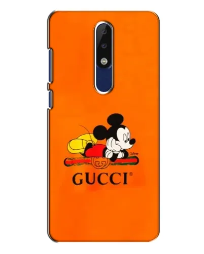 Чехол для Nokia 5.1 Plus (X5) с картинкой «Микки Маус Gucci — оранж» Чехол для Nokia 5.1 Plus (X5) с картинкой «Микки Маус Gucci — оранж»