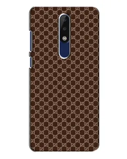 Чехол для Nokia 5.1 Plus (X5) с картинкой «Gucci — шоколадная сетка»
