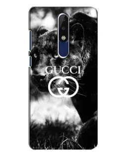 Чехол для Nokia 5.1 Plus (X5) с картинкой «Gucci — дикая природа»