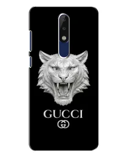 Чехол для Nokia 5.1 Plus (X5) с картинкой «Gucci — серебряный лев»