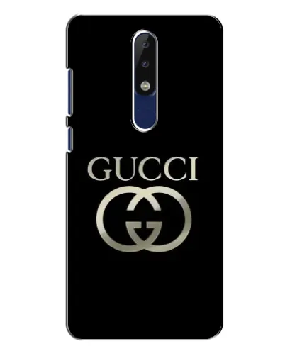 Чехол для Nokia 5.1 Plus (X5) с картинкой «Gucci — золото на черном» Чехол для Nokia 5.1 Plus (X5) с картинкой «Gucci — золото на черном»