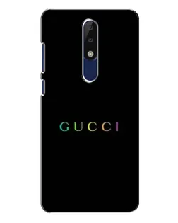 Чехол для Nokia 5.1 Plus (X5) с картинкой «Gucci — неоновый минимализм»