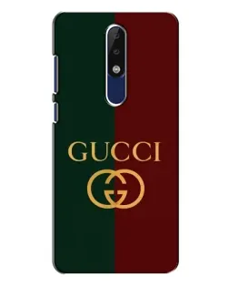 Чехол для Nokia 5.1 Plus (X5) с картинкой «Gucci — темно-зеленый градиент»