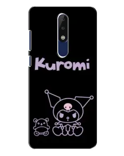Чехол для Nokia 5.1 Plus (X5) с картинкой «Kuromi — черный минимализм» Чехол для Nokia 5.1 Plus (X5) с картинкой «Kuromi — черный минимализм»