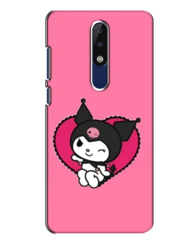 Чохол для Nokia 5.1 Plus (X5) з картинкою «Kuromi — любов у серці» Чохол для Nokia 5.1 Plus (X5) з картинкою «Kuromi — любов у серці»