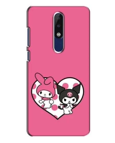 Чохол для Nokia 5.1 Plus (X5) з картинкою «Kuromi та My Melody» Чохол для Nokia 5.1 Plus (X5) з картинкою «Kuromi та My Melody»
