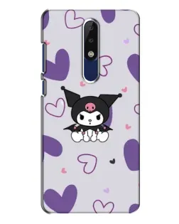 Чохол для Nokia 5.1 Plus (X5) з картинкою «Kuromi та лавандові серця»