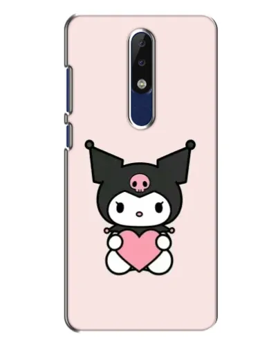 Чохол для Nokia 5.1 Plus (X5) з картинкою «Kuromi та серце» Чохол для Nokia 5.1 Plus (X5) з картинкою «Kuromi та серце»