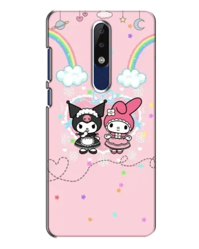 Чохол для Nokia 5.1 Plus (X5) з картинкою «My Melody та Kuromi» Чохол для Nokia 5.1 Plus (X5) з картинкою «My Melody та Kuromi»