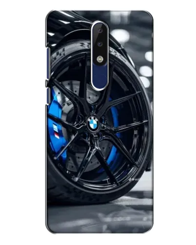 Чохол для Nokia 5.1 Plus (X5) з картинкою «Колесо BMW зблизька»